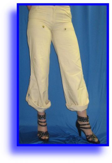 Damen Sommer Kremoelhose