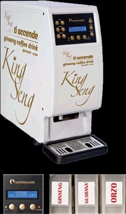 Kaffeemaschine für Instandprodukt wie Ginseng, Guaran  und Sorbetto-Maschine