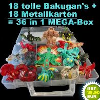 Bakugan Battle Brawlers Mega Set 18 Figuren in BOX *NEU