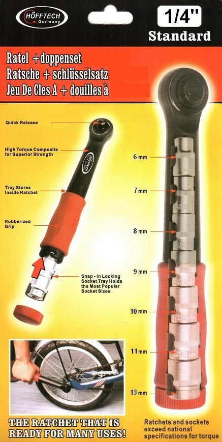 Ratschenschlüssel Set 1/4