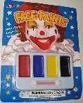 Schmink Set (Face-paint) mit diverse Farben und Pinsel im Blister