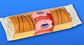 Kuchenmeister Erdbeer-Rolle mit Erdbeerfruchtfüllung 300g