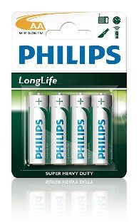 Restposten Philips Zink Carbon 1,5V Baterien