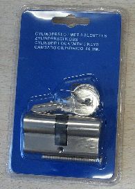 Cylinderschloss 60mm mit 3 Schlüsseln