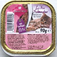 Spezial Felies Alleinfutter für Katzen Souffle mit Geflügel Schale 90g