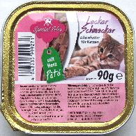 Spezial Felies Alleinfutter für Katzen Souffle mit Herz Schale 90g