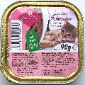 Spezial Felies Alleinfutter für Katzen Souffle mit Herz Schale 90g