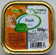 My happy pet's Alleinfutter für Katzen Fisch 100 g Schale