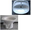 Sonderposten Marken BAD-SET Waschbecken 55 / 65cm + WC in Weiss