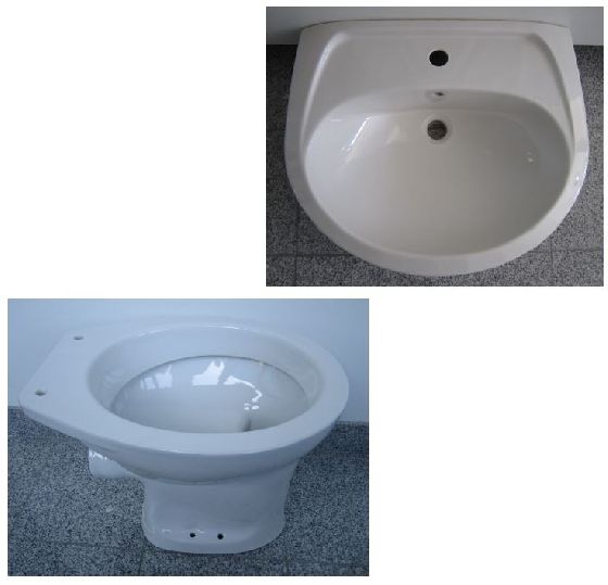 Special brands BATHROOM SET washbasin 60cm + WC in White