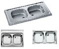 GERMAN-MADE stainless steel double bowl kitchen sinks