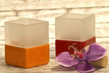 Windlicht orange